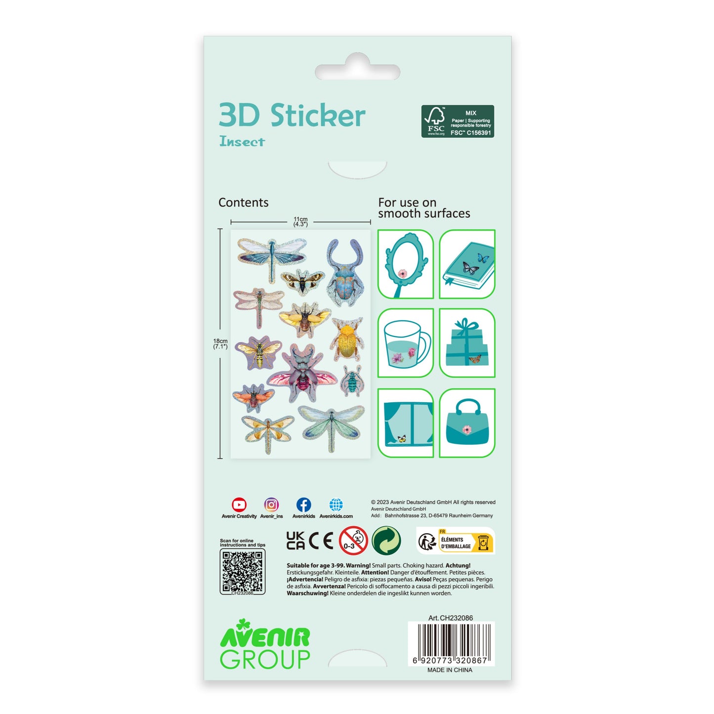 3D Sticker Insects
