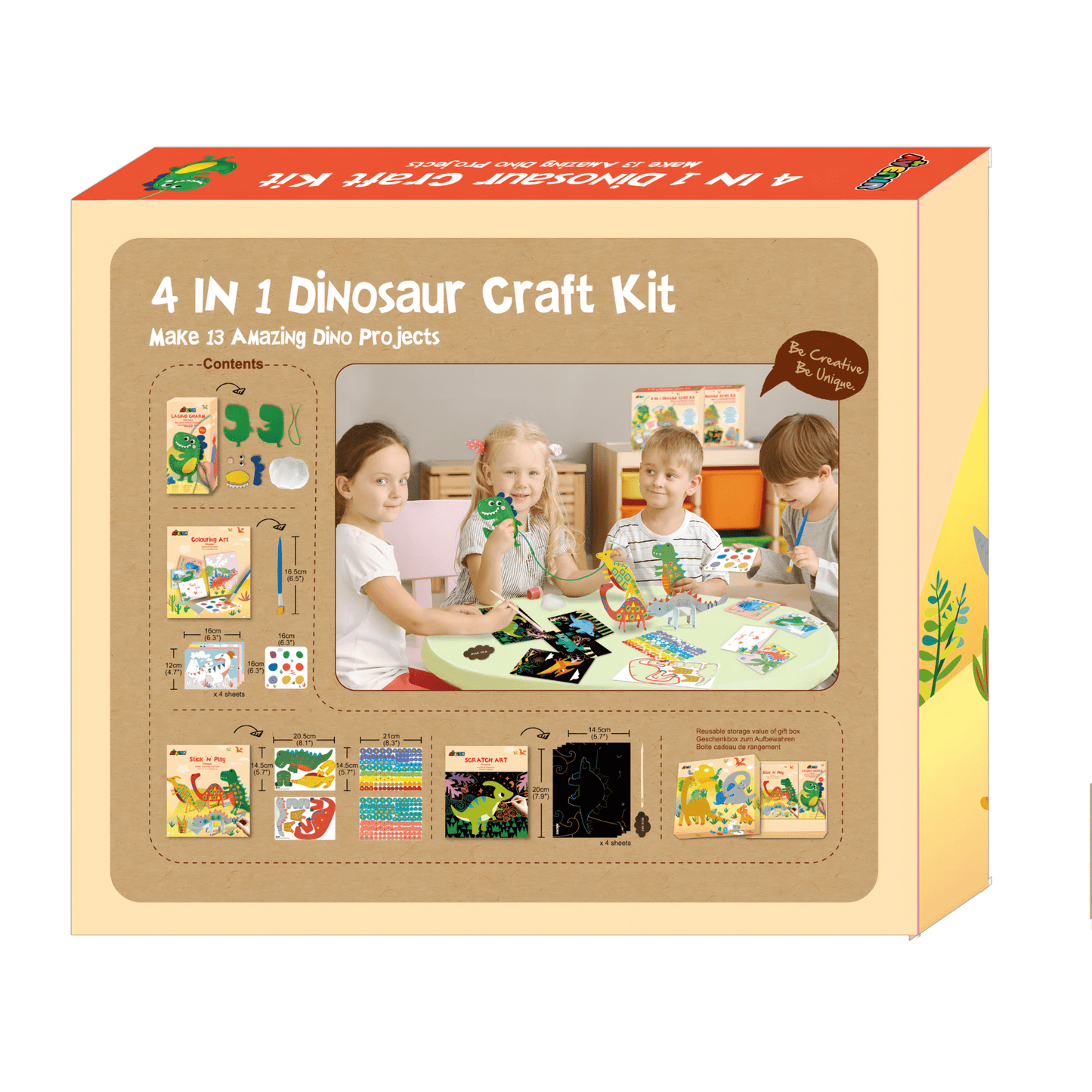 4 in 1 Dinosaur Craft Kit