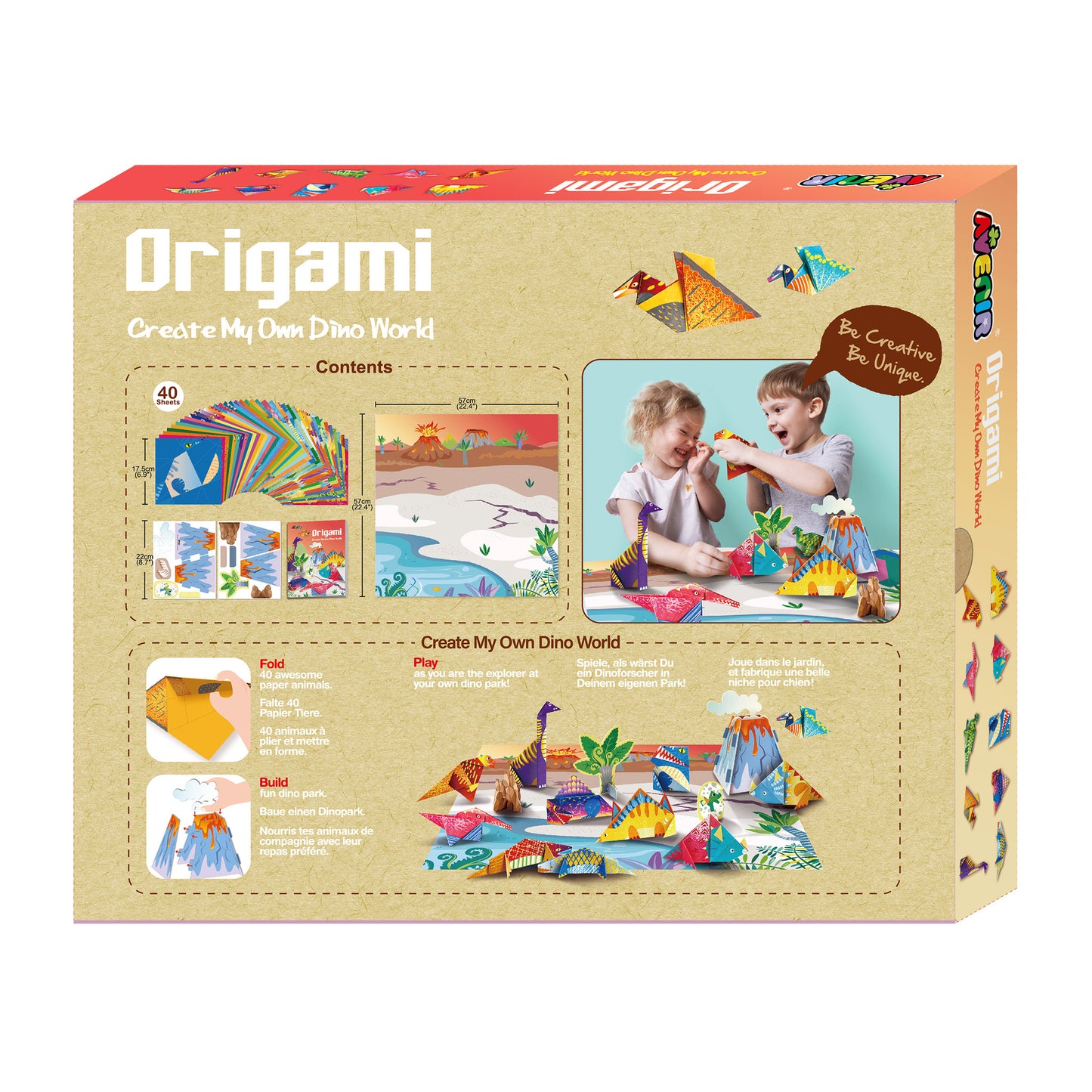 Origami Create My Own Dino World