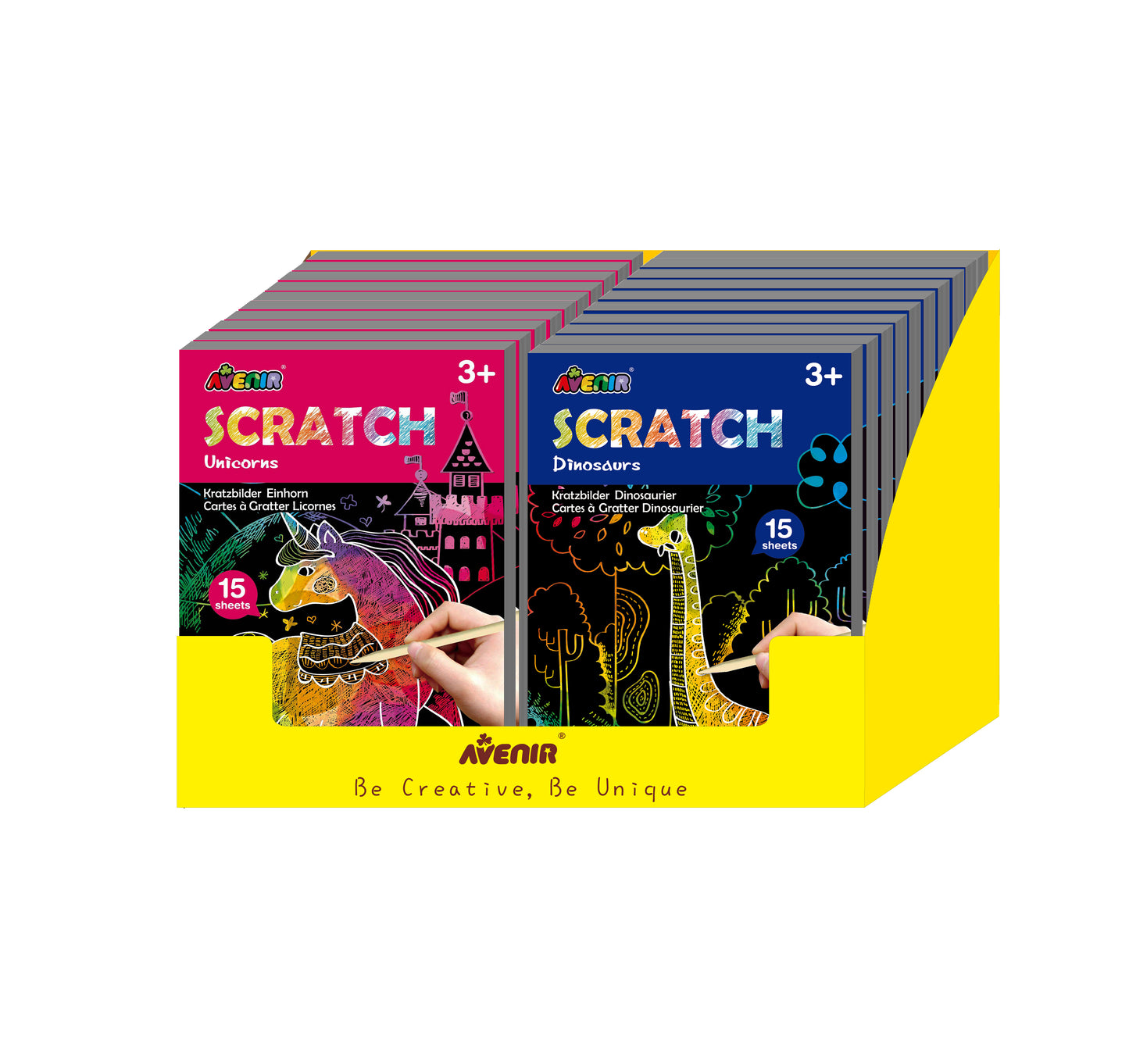 Mini Scratch Book Assorted in Display - 24 pc