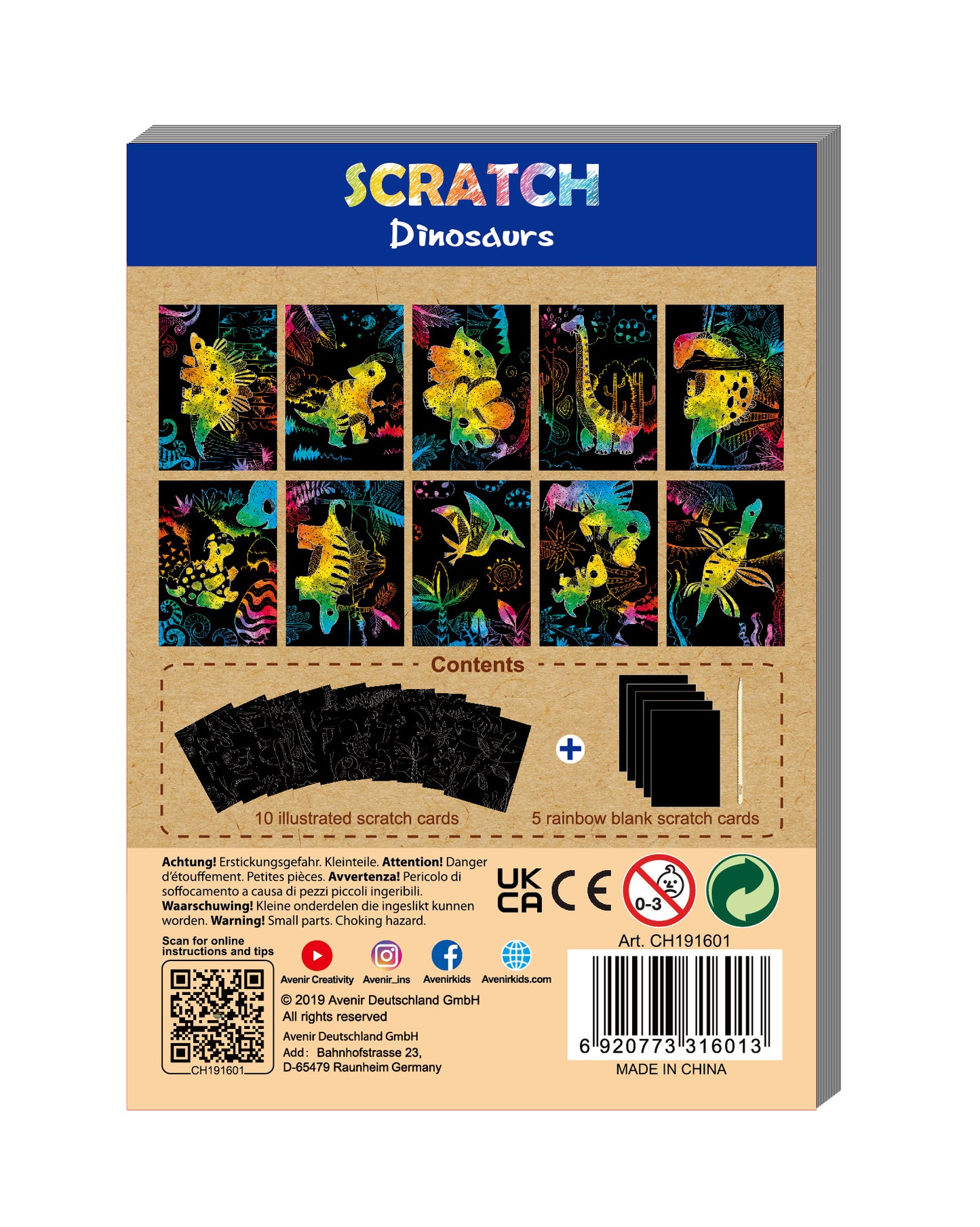 Mini Scratch Book Assorted in Display - 24 pc