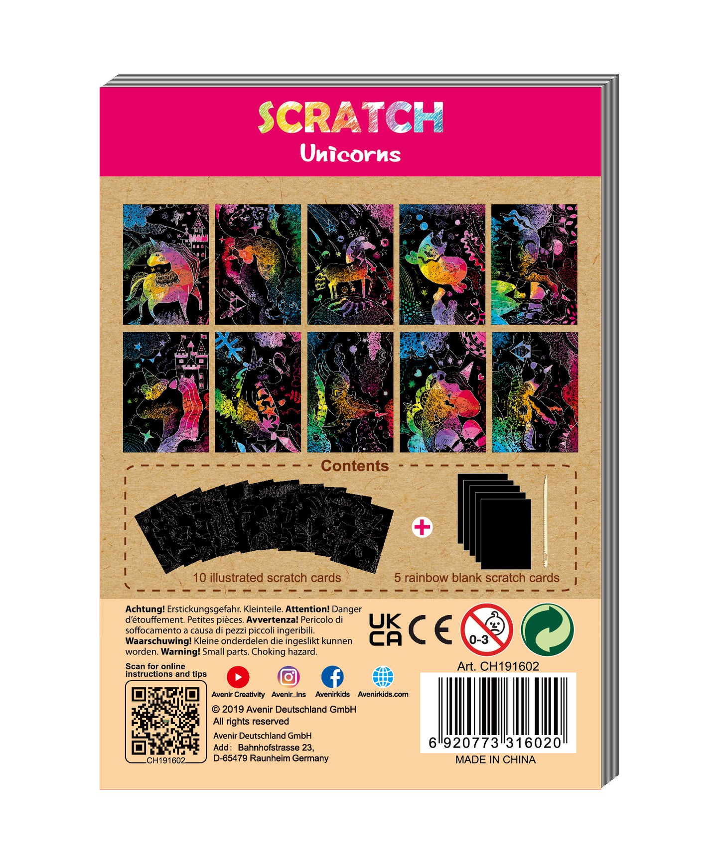 Mini Scratch Book Assorted in Display - 24 pc