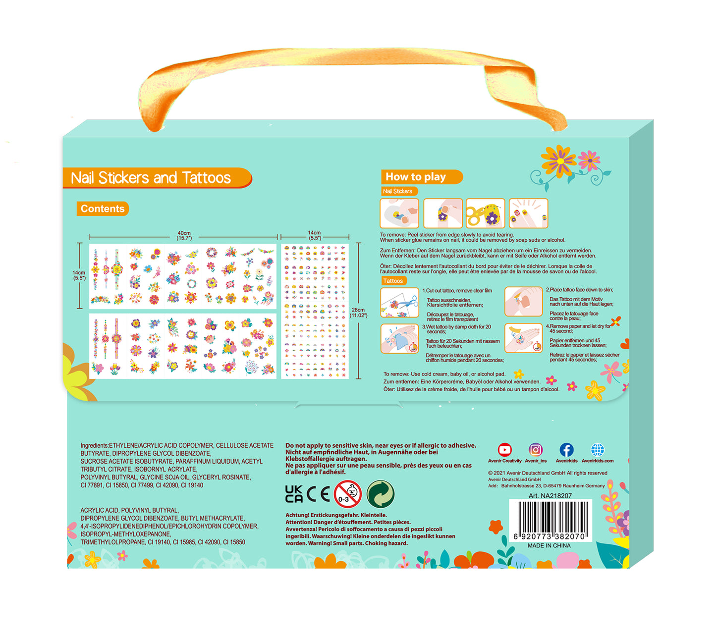 Nail Stickers & Tattoos Flower