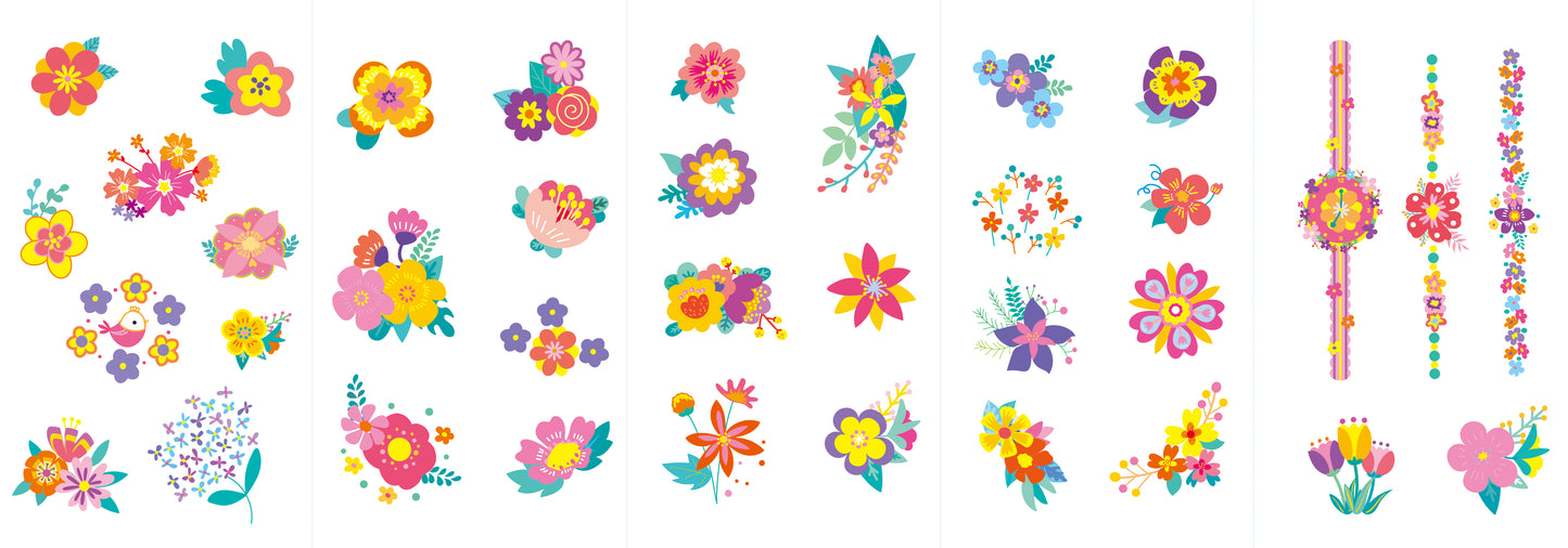 Nail Stickers & Tattoos Flower