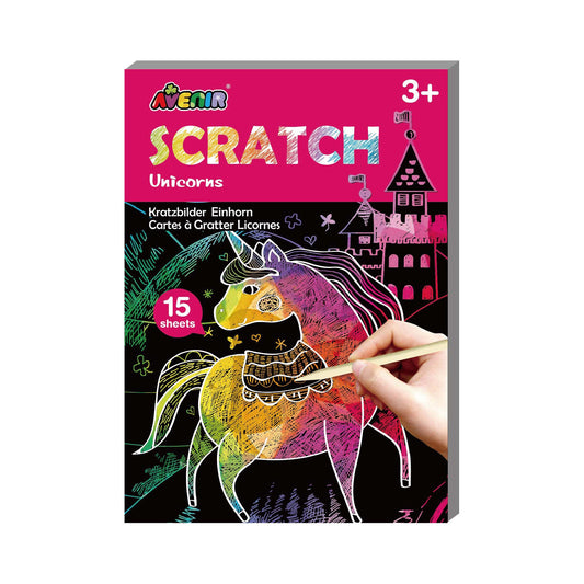 Mini Scratch Book Unicorns