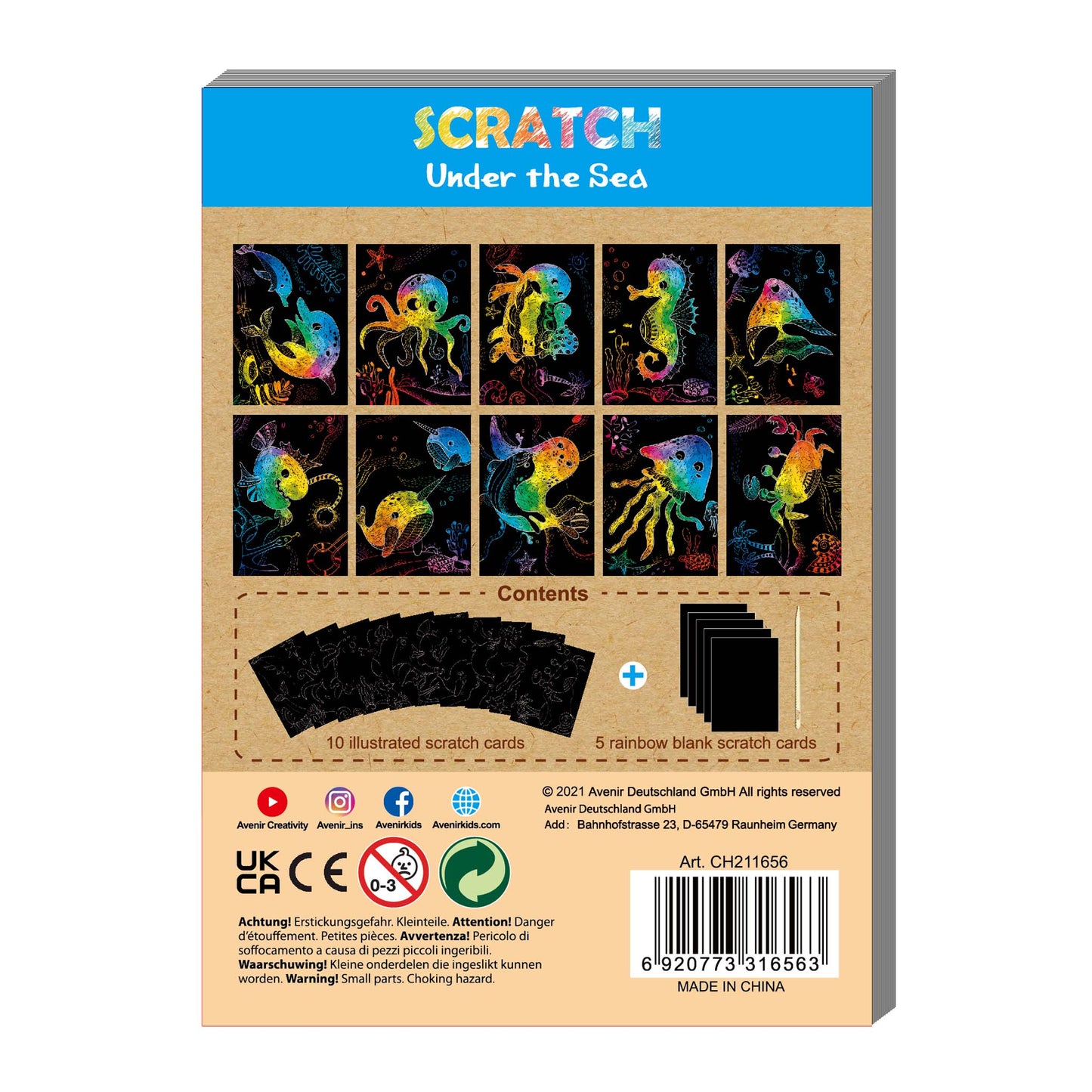 Mini Scratch Book Under the Sea