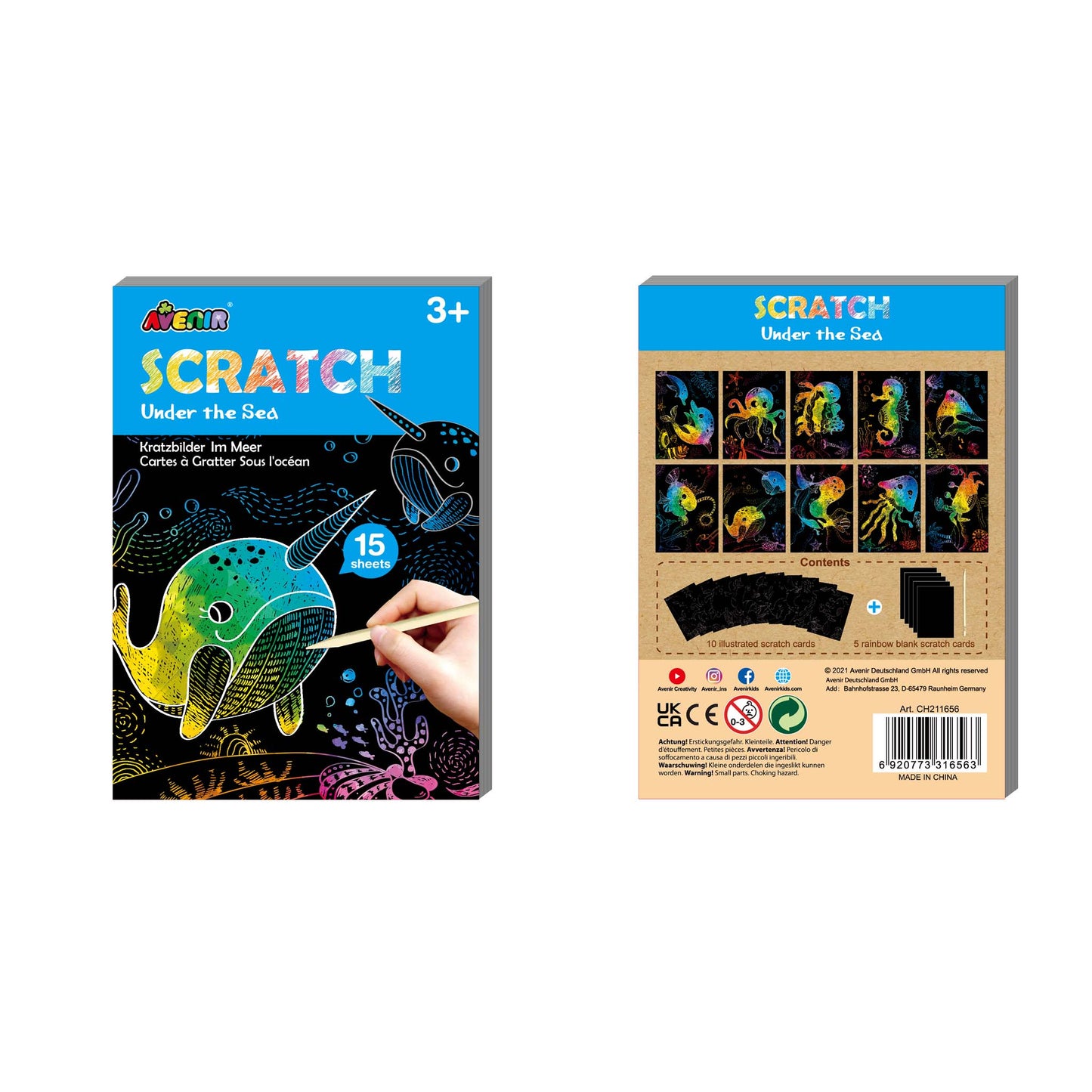 Mini Scratch Book Under the Sea