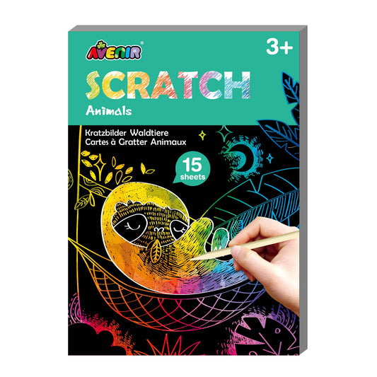 Mini Scratch Book Animals