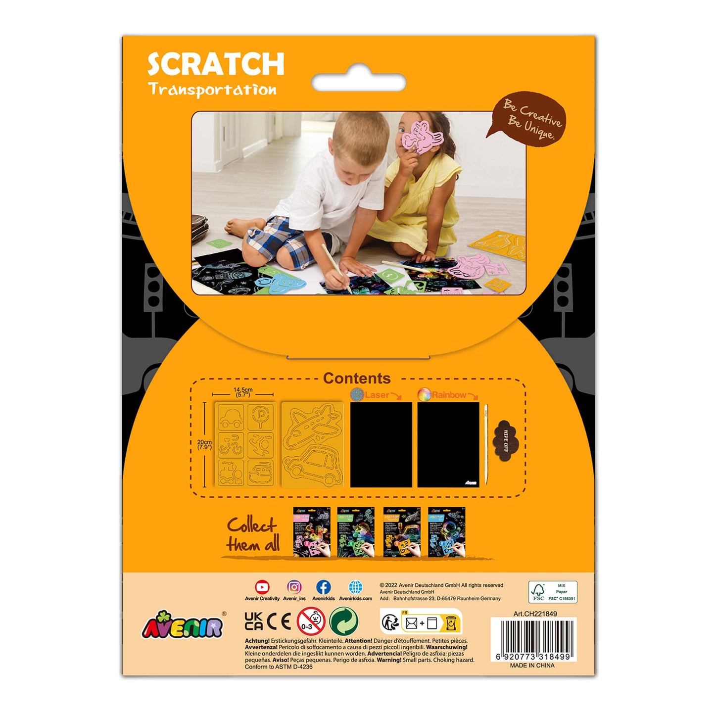 Scratch with Stencil Transportation
