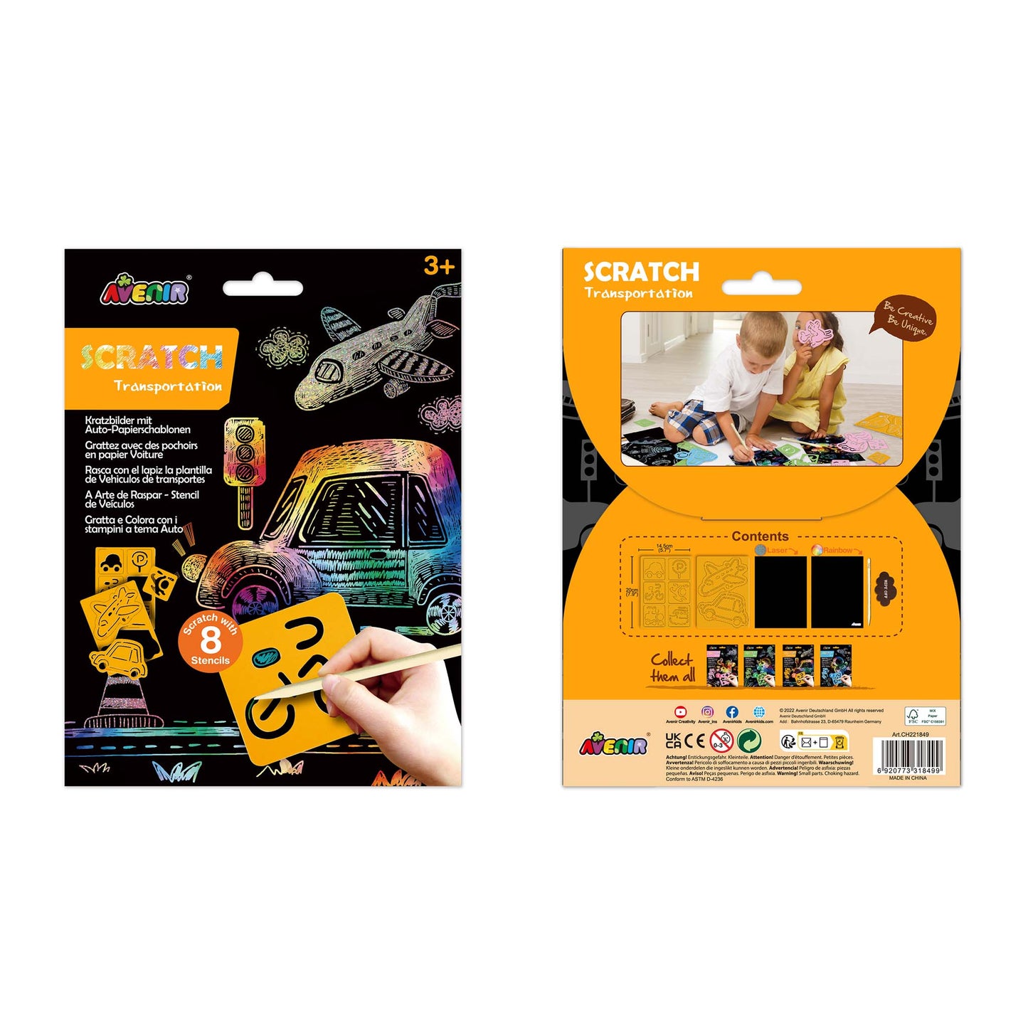Scratch with Stencil Transportation