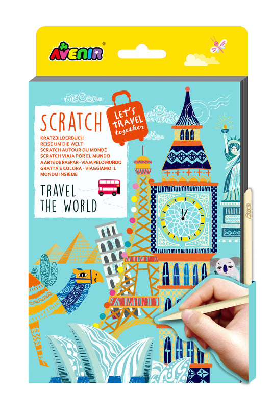 A5 Scratch Book Travel the World