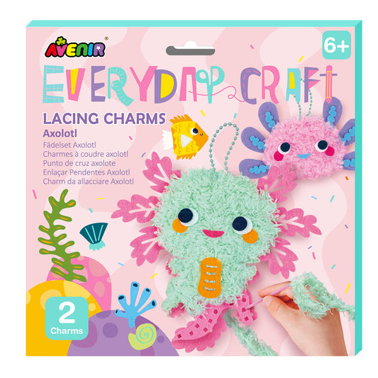 Everyday Craft Lacing Charms Axolotl