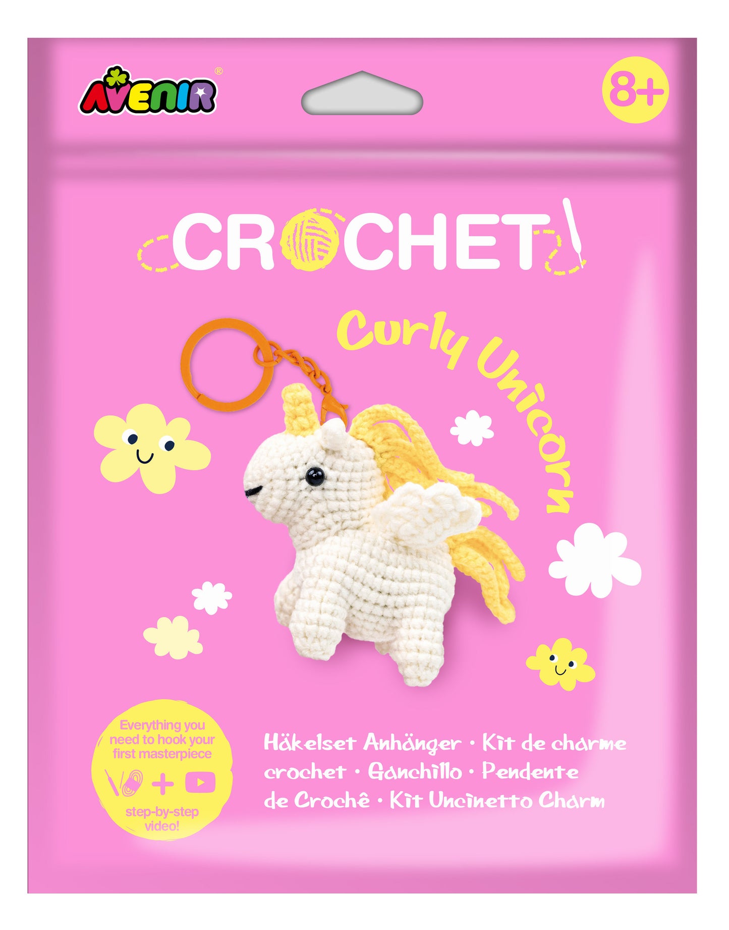 Crochet Curly Unicorn
