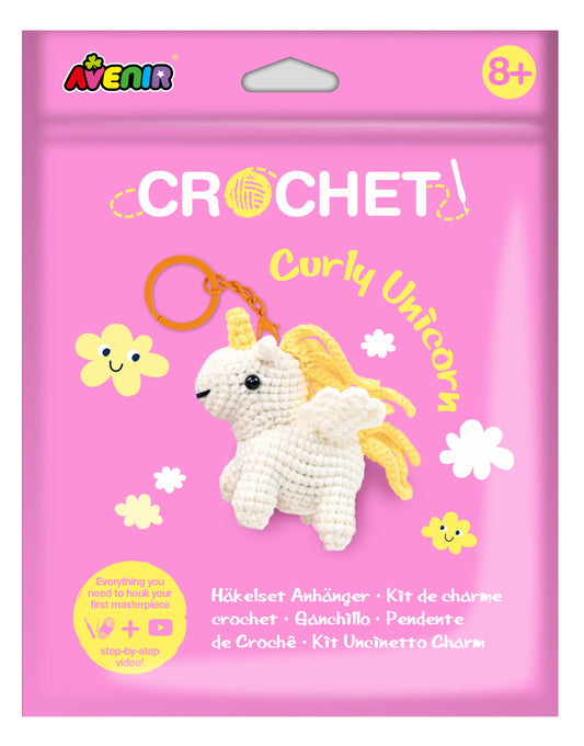 Crochet Curly Unicorn