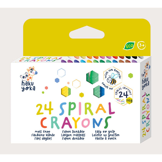 Haku Yoka Spiral Crayons 24 Colours