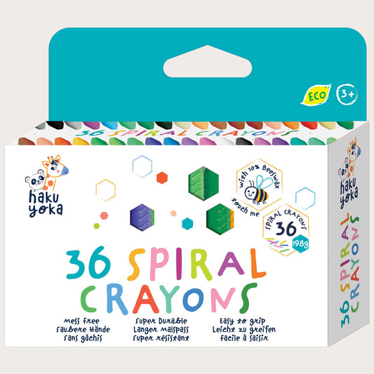 Haku Yoka Spiral Crayons 36 Colours