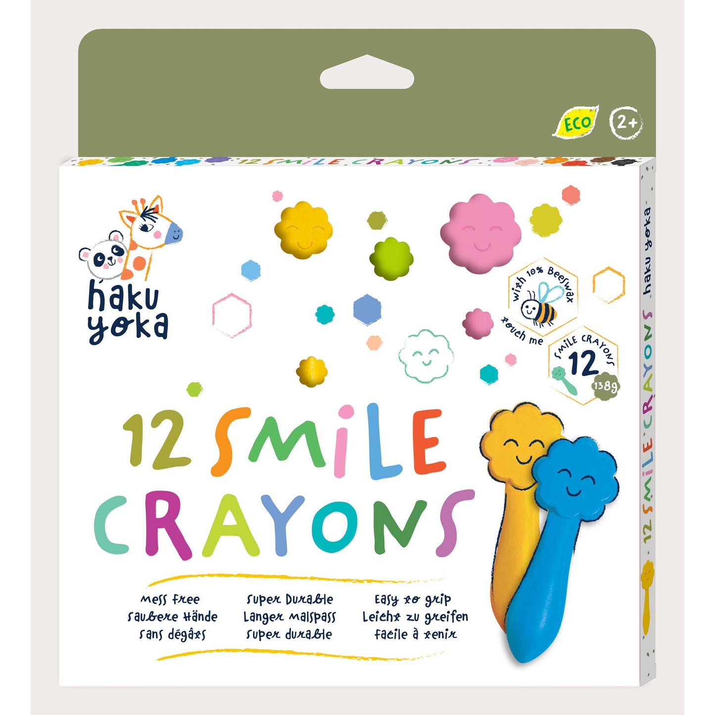 Haku Yoka Smile Crayons 12 Colours