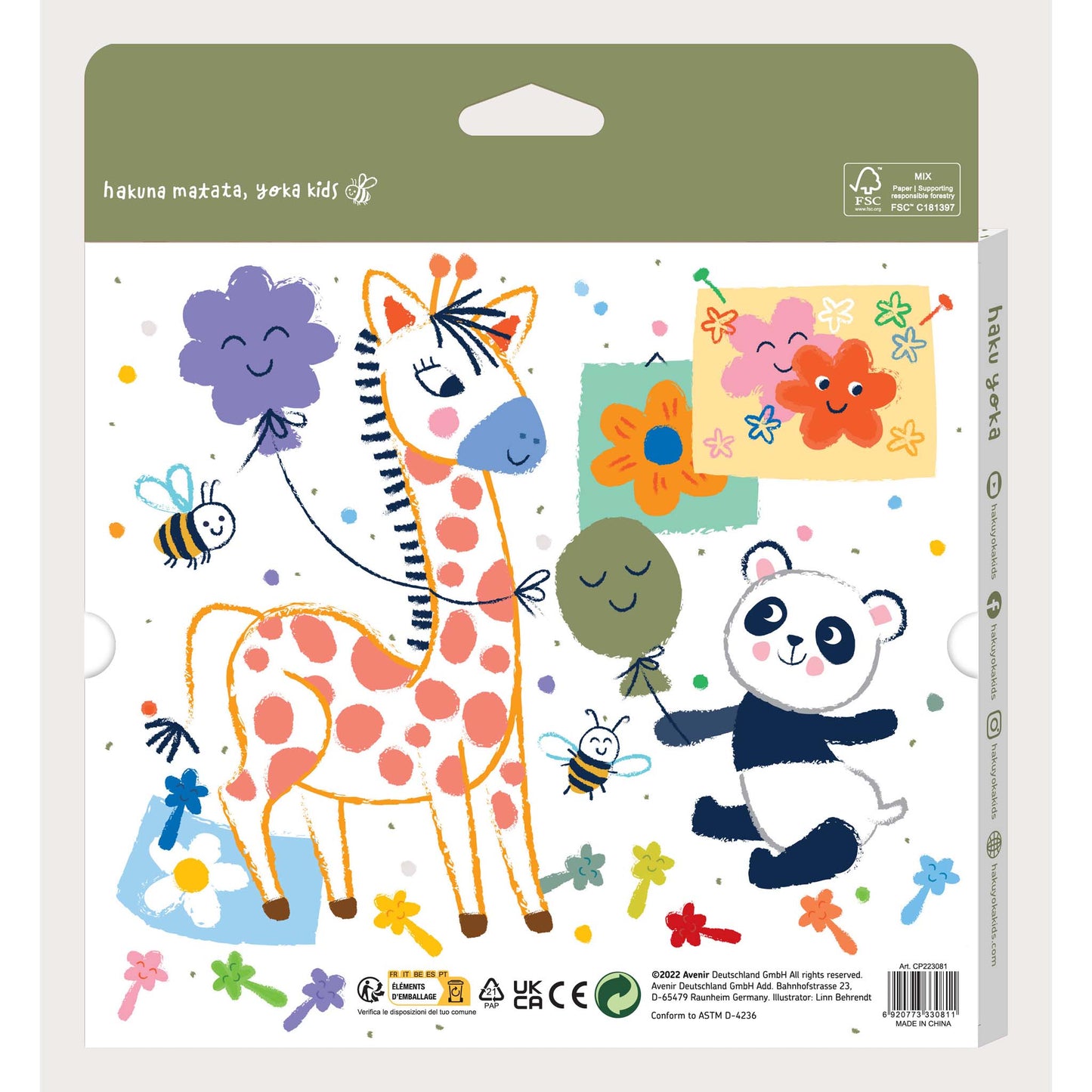 Haku Yoka Smile Crayons 12 Colours