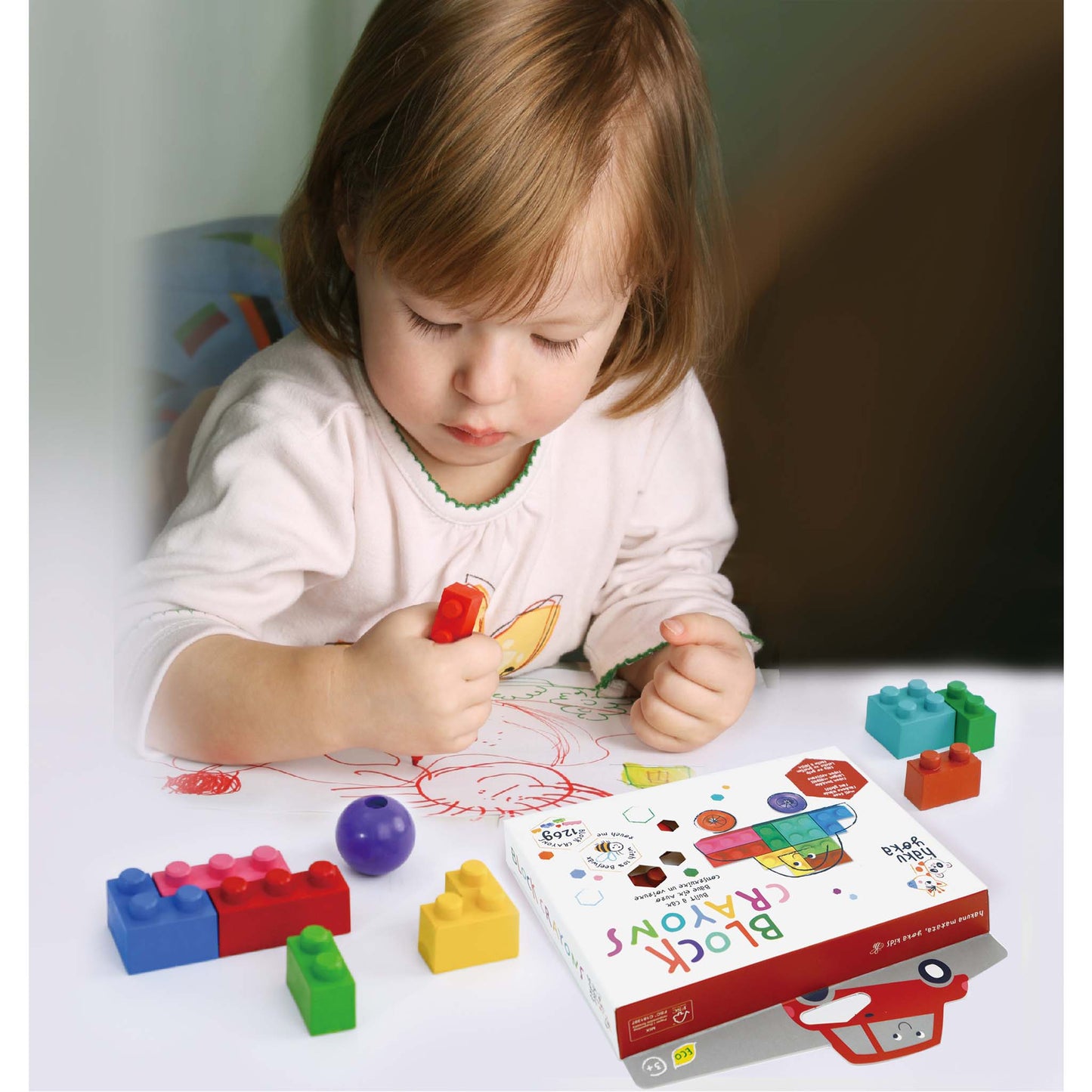 Haku Yoka Block Crayons Brachiosaurus