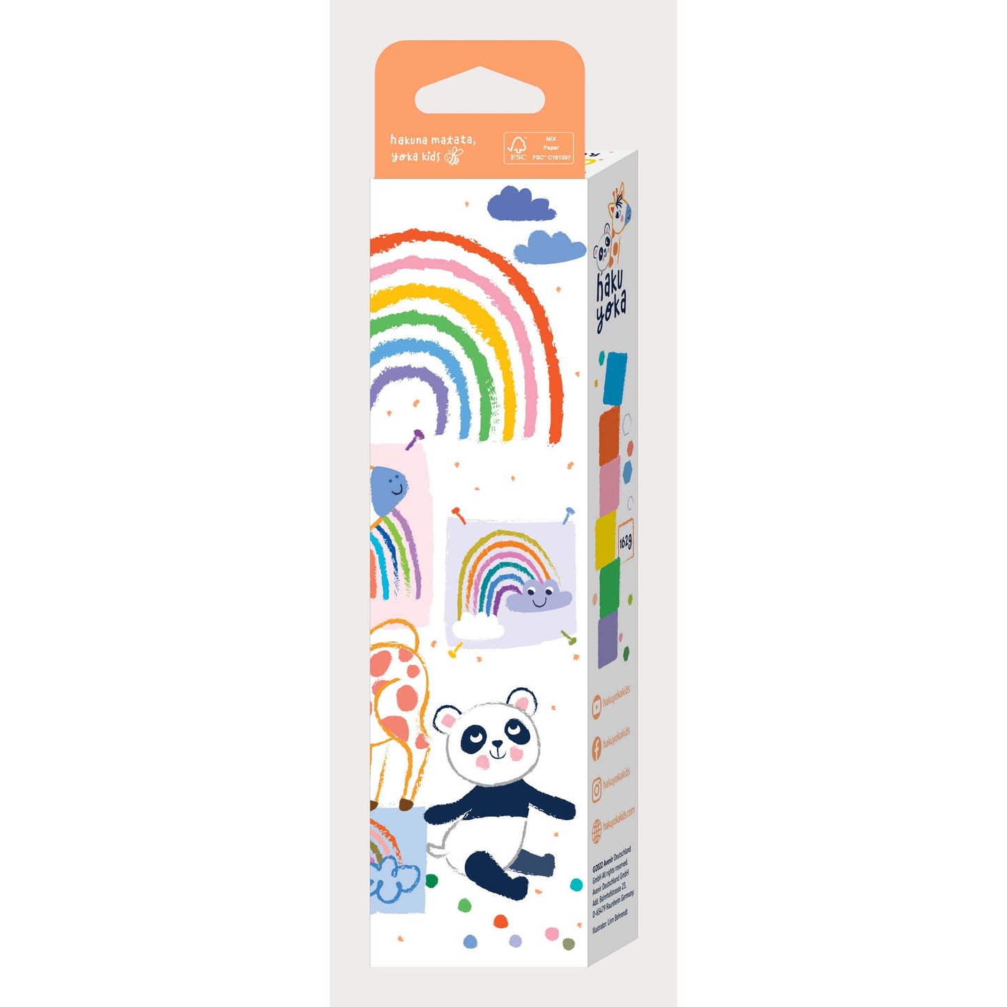 Haku Yoka 6 Cube Crayons Rainbow
