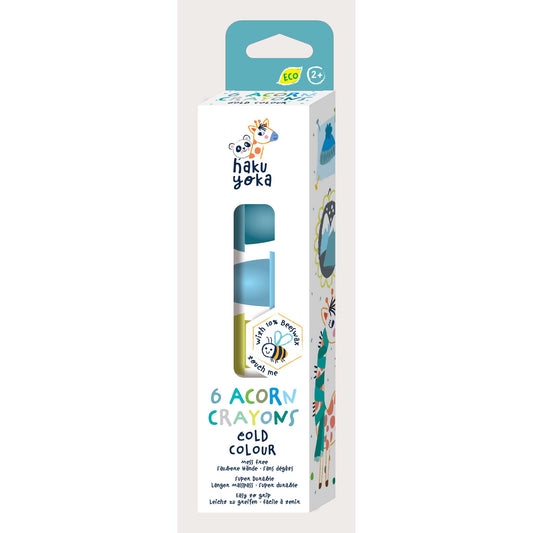 Haku Yoka 6 Acorn Crayons Cold