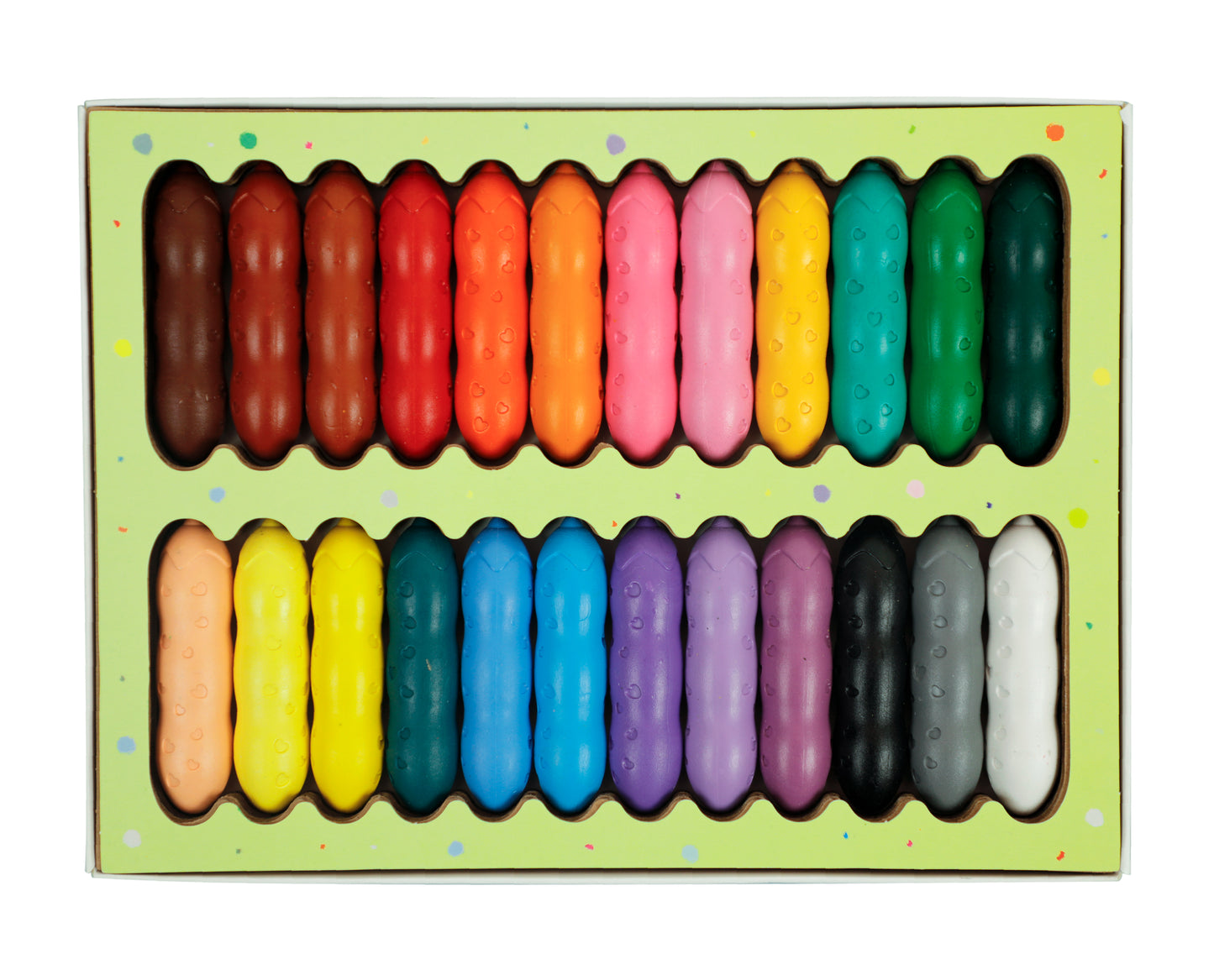 Happy Pea Pod Crayons 24 Colours