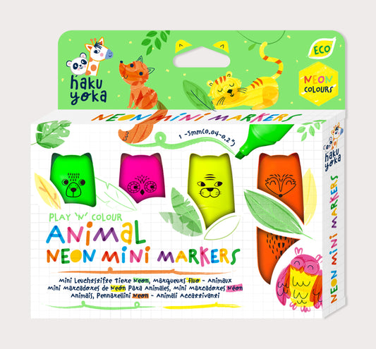 Animal Neon Mini Markers