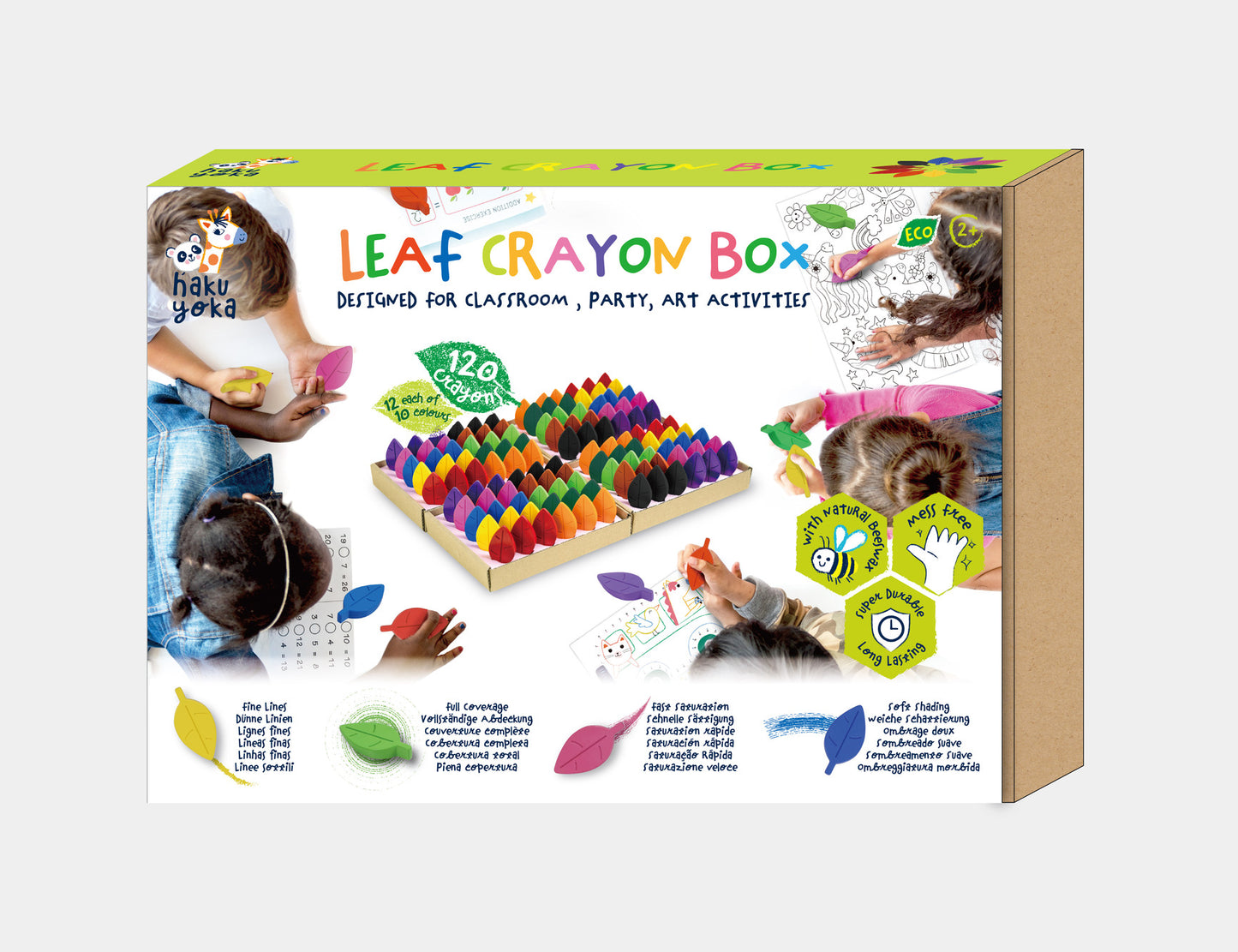 120 Colour Leaf Crayon Pack