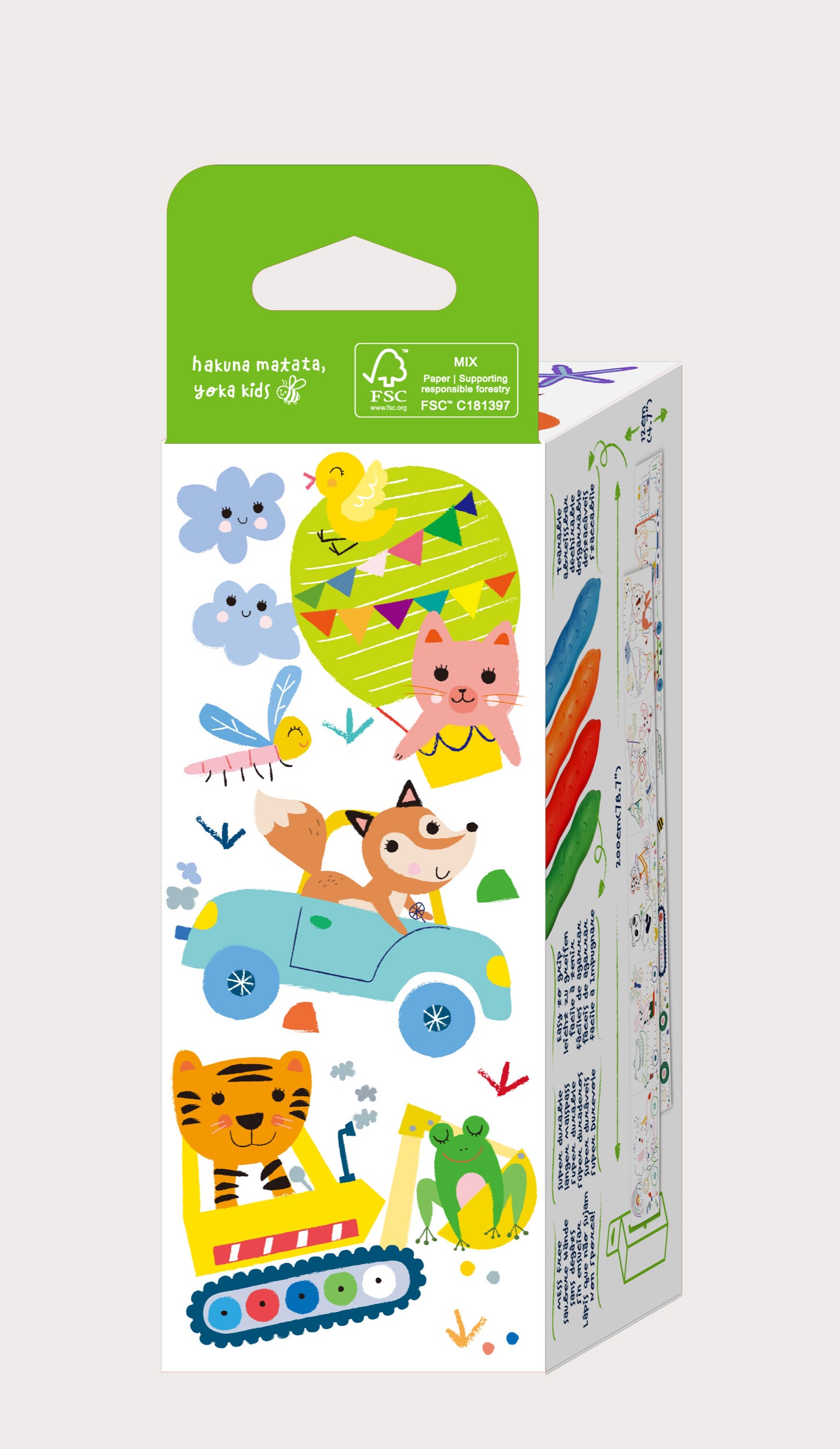 Mini Colouring Roll Kit  Vehicle