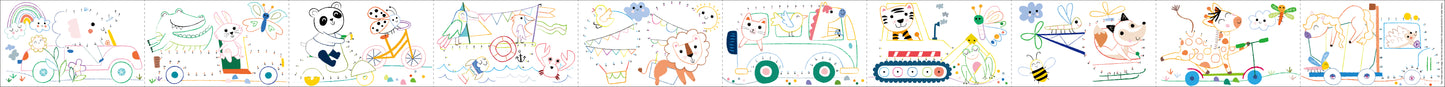 Mini Colouring Roll Kit  Vehicle
