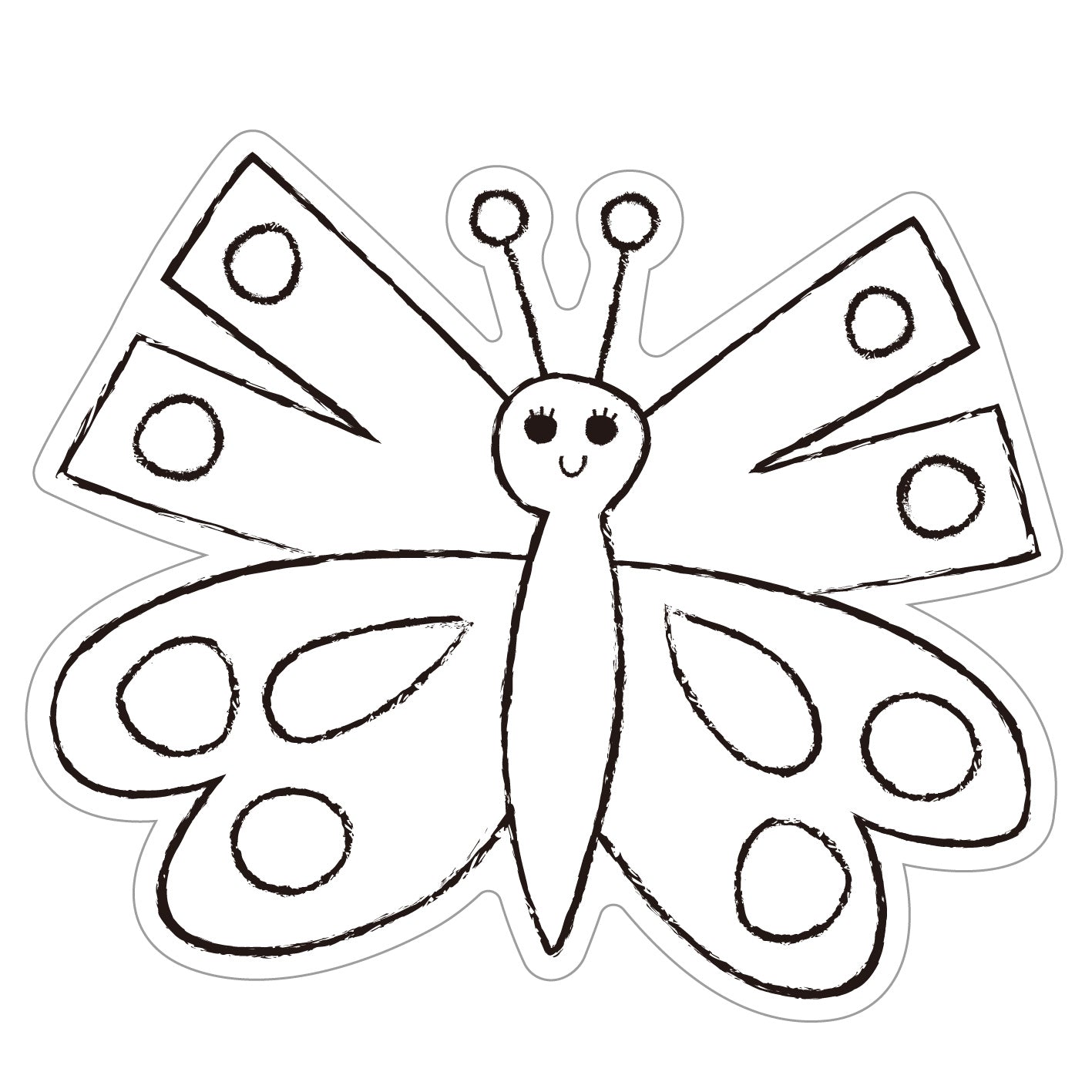 Window Art  Butterfly Garden