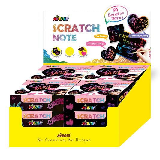 Scratch Heart Note in Display 12 pc