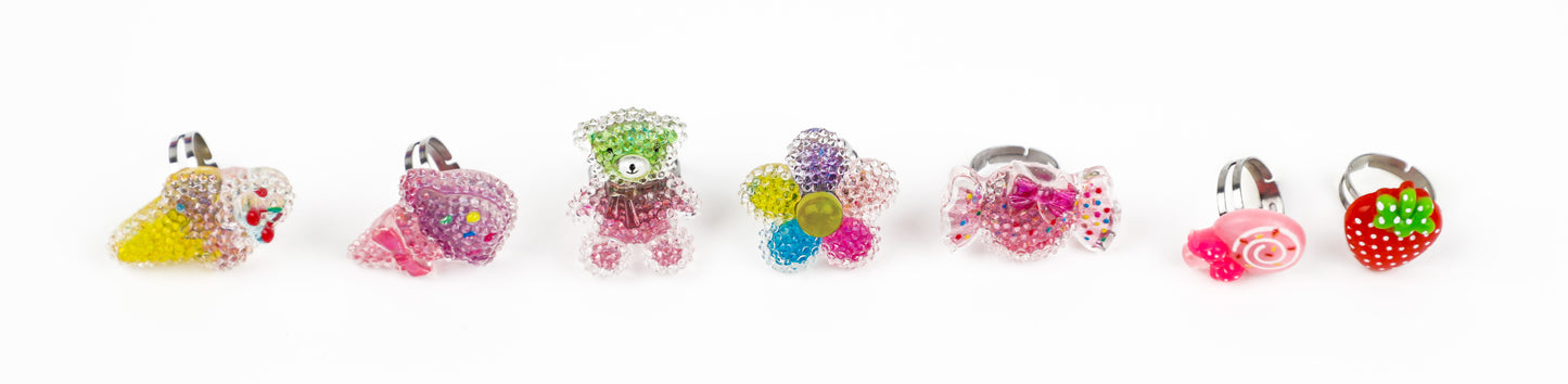 Fancy Me Dreamy Garden Sparkle Rings