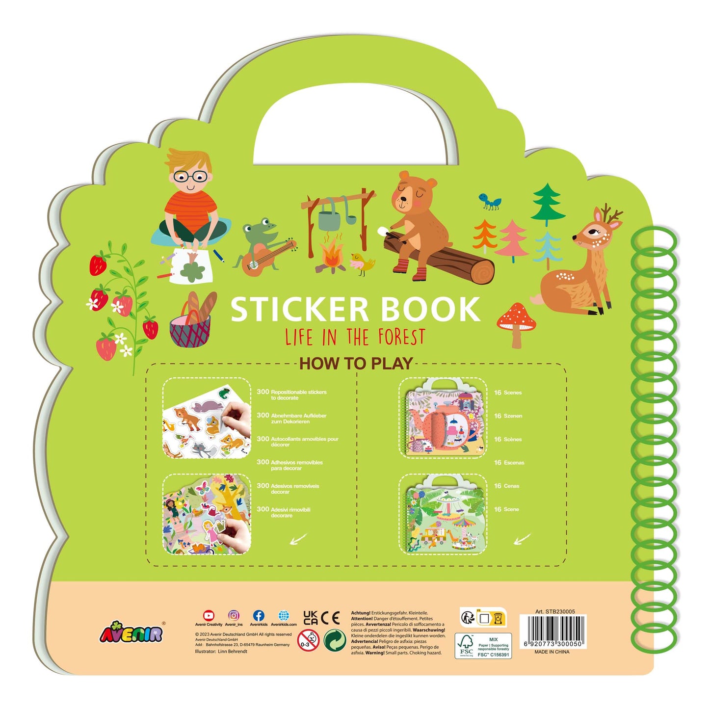 Sticker Book Forest