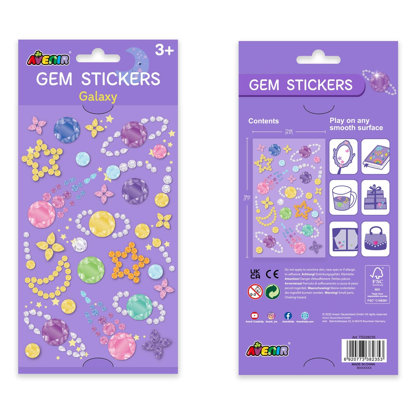 Gem Stickers Galaxy