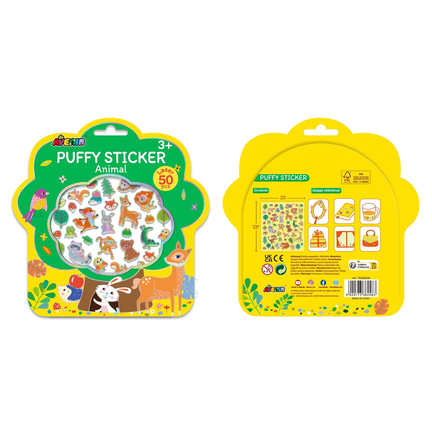 Puffy Stickers Animals