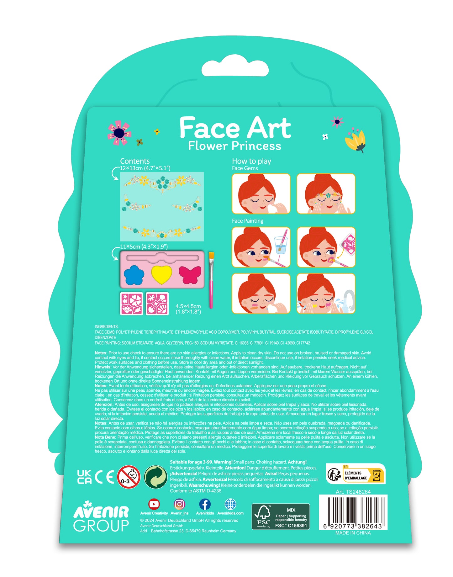 Face Art Flower Princess