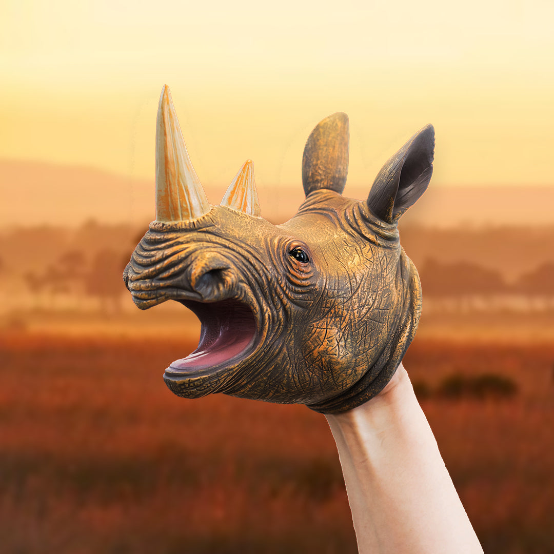Wild Thingz Hand Puppet - Rhino