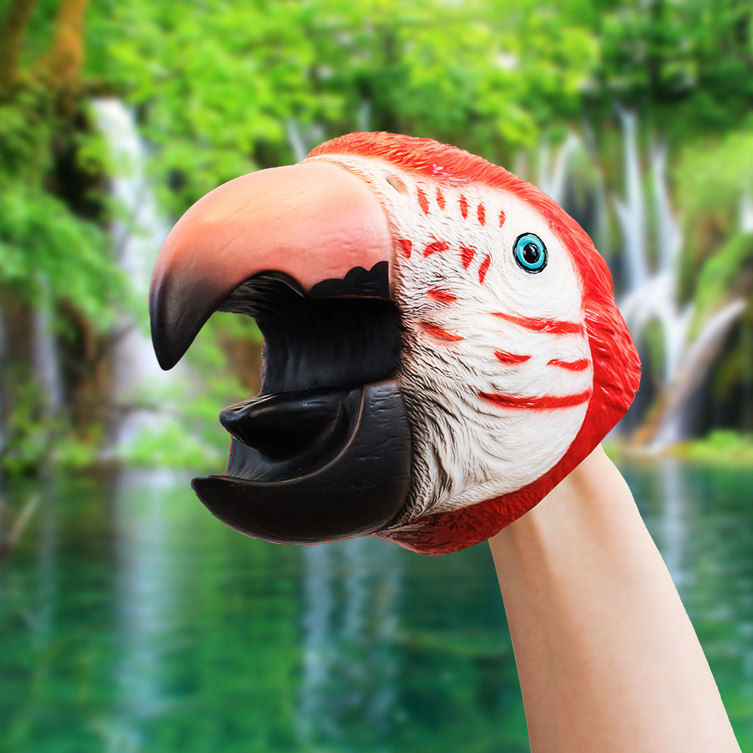 Wild Thingz Hand Puppet - Red Macaw