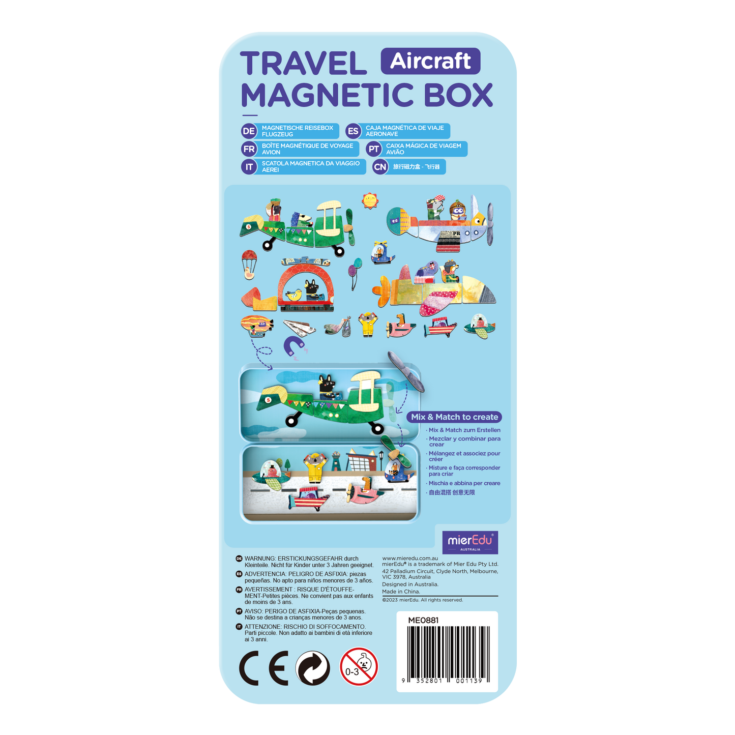 ME Travel Magnetic Box- Aircraft