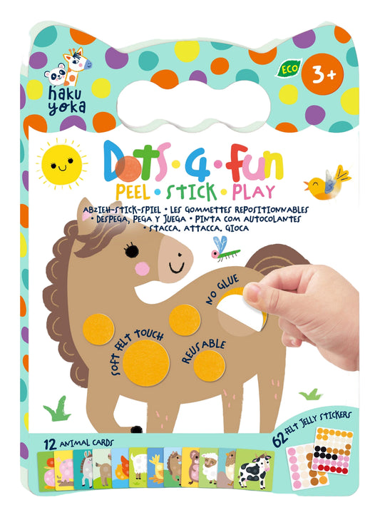 Dots4Fun Peel·Stick·Play Farm Animals