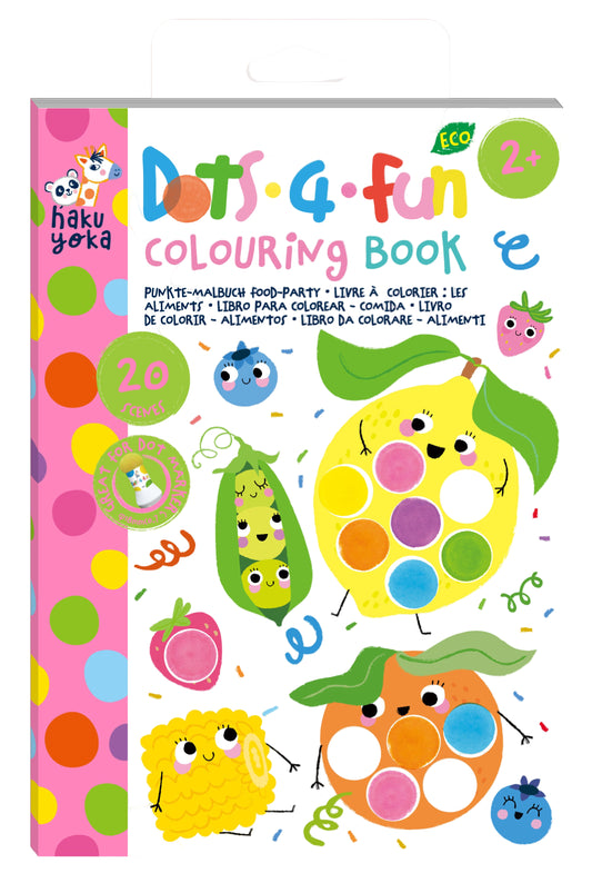 Dots4Fun Colouring Book Food Party