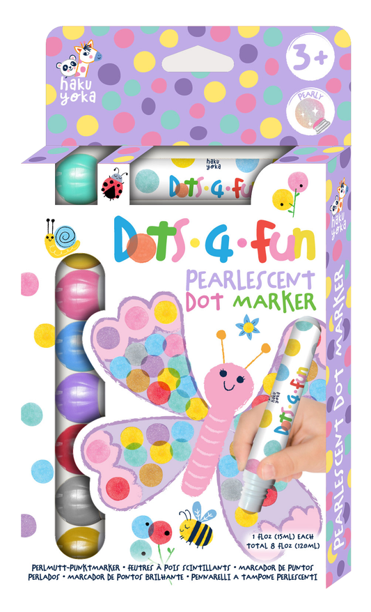 8 Pearlescent Dot Markers