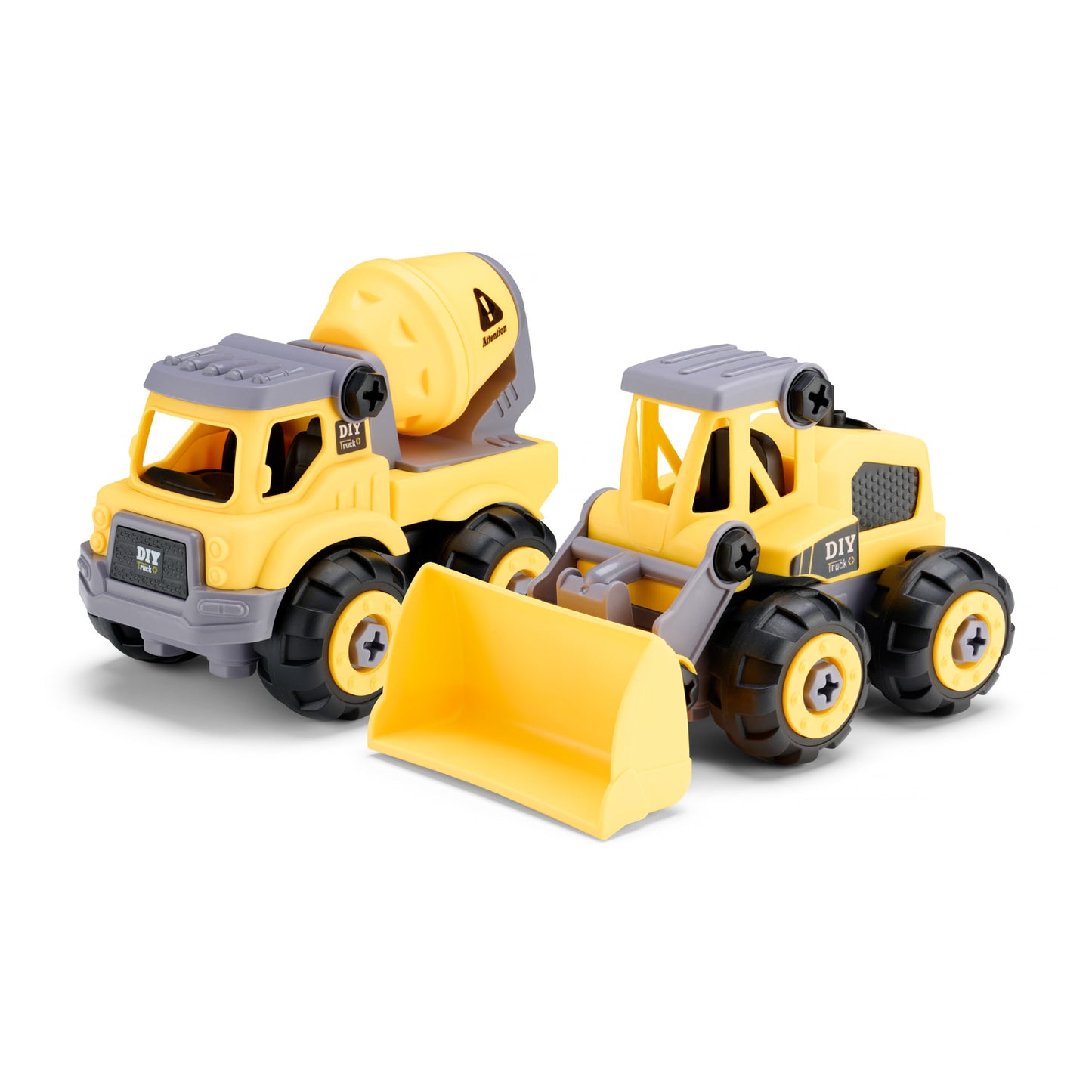 Builderz Cement Truck & Front Loader 2-in-1