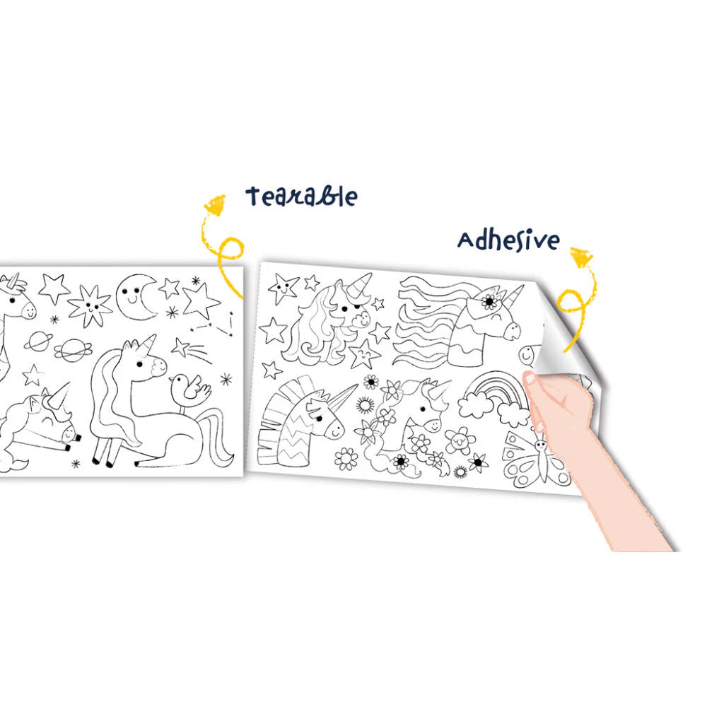 Haku Yoka Colouring Roll Kit Fantasy Unicorn