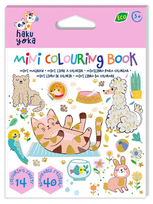 Mini Colouring Book Lovely Pets