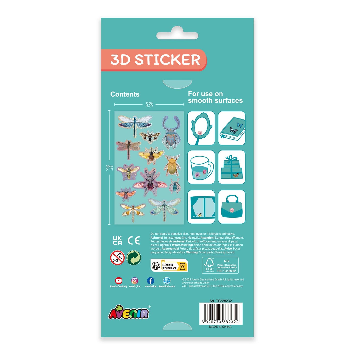 3D Sticker Insects