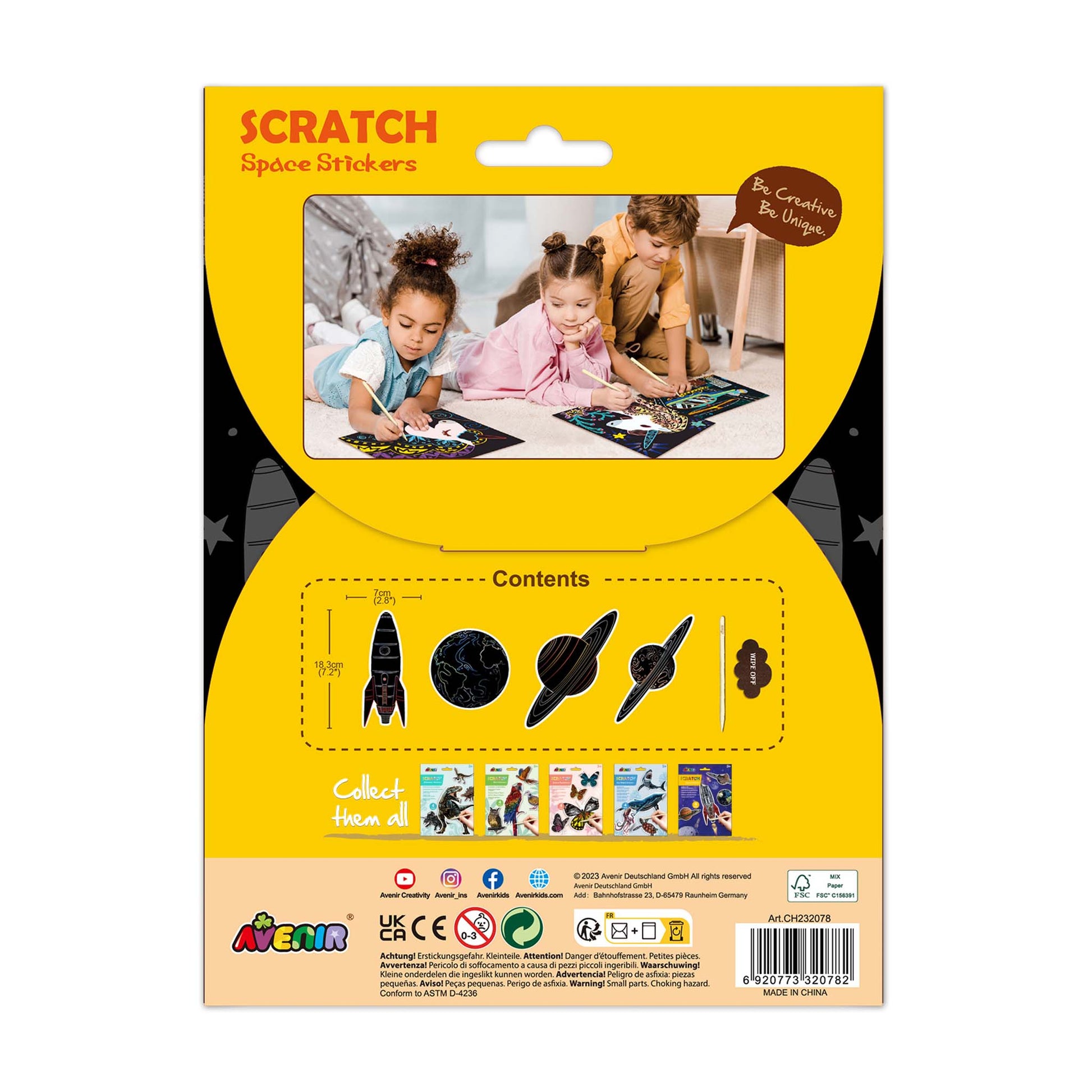 Scratch Space Stickers – KidAntics