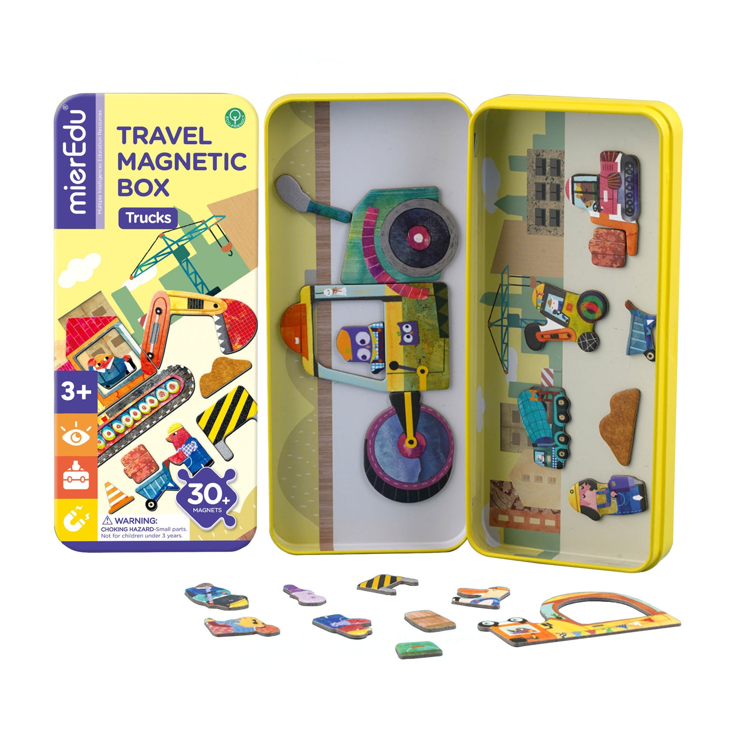 ME Magnetic Puzzle Tin - Trucks