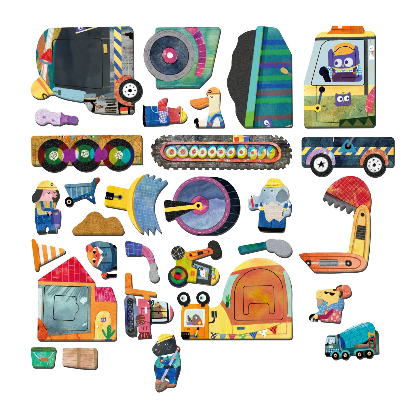 ME Magnetic Puzzle Tin - Trucks